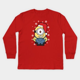 Minions Stuart Christmas Kids Long Sleeve T-Shirt